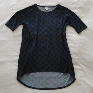 LuLaRoe Irma teal and black XS